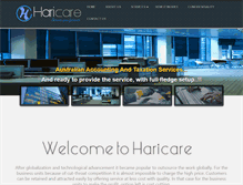 Tablet Screenshot of haricare.com